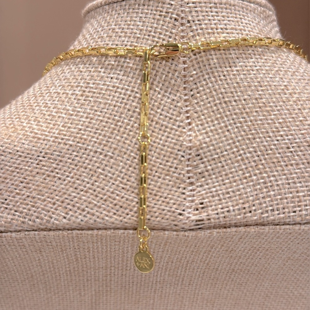 Alex and Ani Calavera Sugar Skull Gold Necklace - Picture 7 of 10